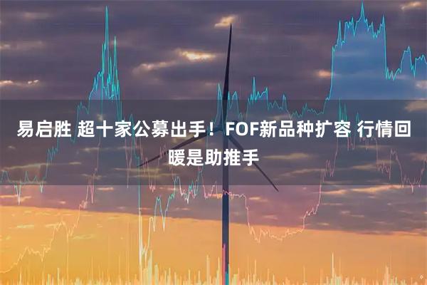 易启胜 超十家公募出手！FOF新品种扩容 行情回暖是助推手